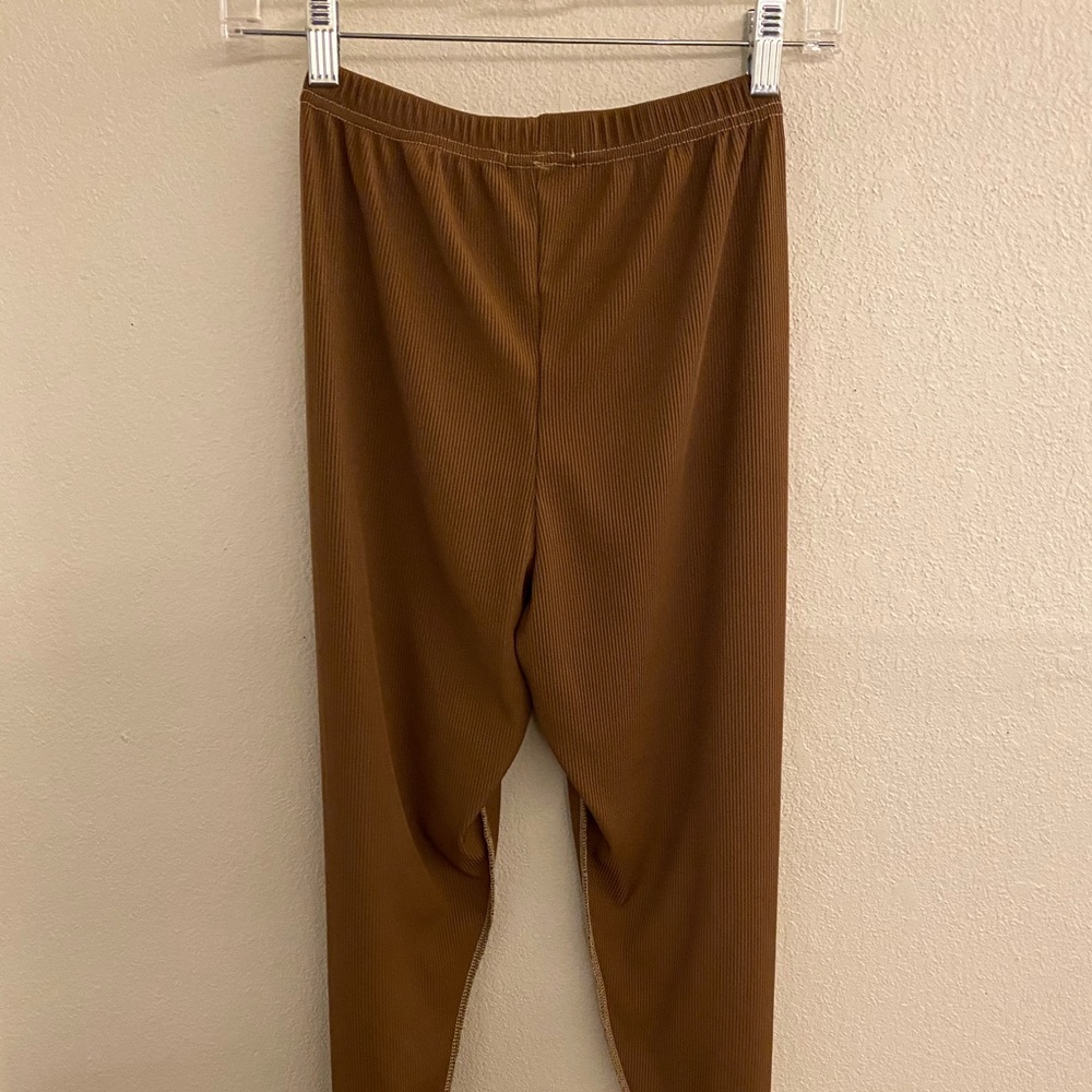 Brown Rib Legging - Picture 3 of 4